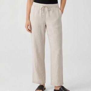Christian Berg %100 Linen Beige Pants Size 42 Fits Large Lightweight Breathable